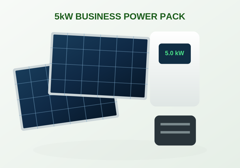 Business hybrid solar power system